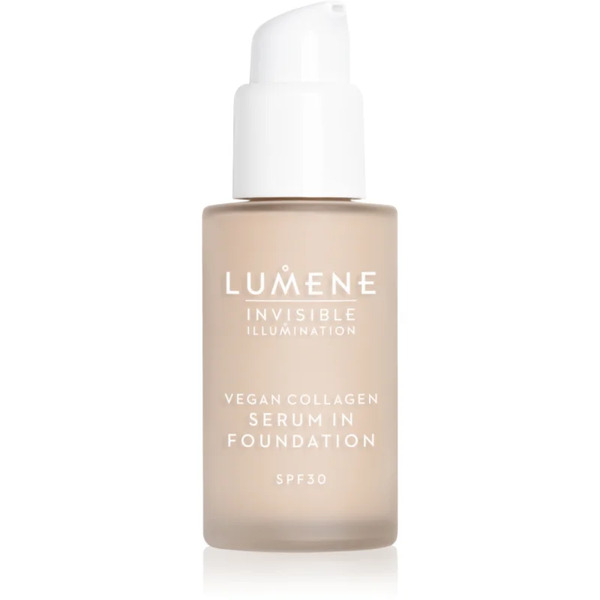  Lumene Invisible Illumination Vegan Collagen Serum In Foundation Fondotinta Leggero Effetto Nutriente Spf 30 0.5 30 Ml 