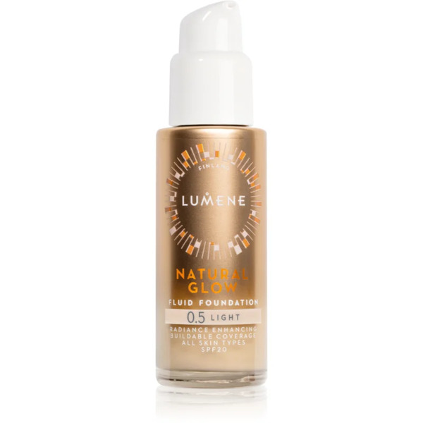  Lumene Natural Glow Fondotinta Illuminante Per Un Look Naturale Spf 20 Colore 0.5 Light (cool) 30 Ml 