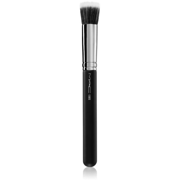  Mac Cosmetics Brush 130s Short Duo Fibre Pennello Piccolo Per La Stesura Dei Prodotti Liquidi, In Crema E In Polvere 1 Pz 