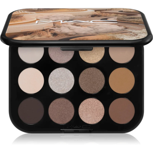  Mac Cosmetics Connect In Colour Eye Shadow Palette 12 Shades Palette Di Ombretti Colore Unfiltered Nudes 12,2 G 