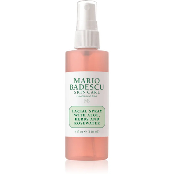  Mario Badescu Facial Spray With Aloe, Herbs And Rosewater Spray Tonificante Per Il Viso Illuminante E Idratante 118 Ml 