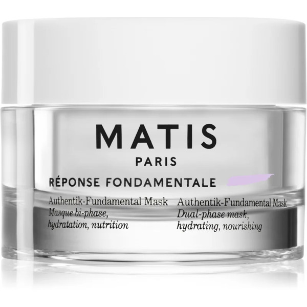  Matis Paris Réponse Fondamentale Authentik-fundamental Mask Set Di Maschera Detox E Idratante Per Il Trattamento Bifasico Della Pelle 50 Ml 