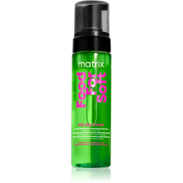  Matrix Food For Soft Xxl Big 'n Soft Extra Volumizing Hydrating Mousse Mousse Idratante Per Un Volume Extra 200 Ml 