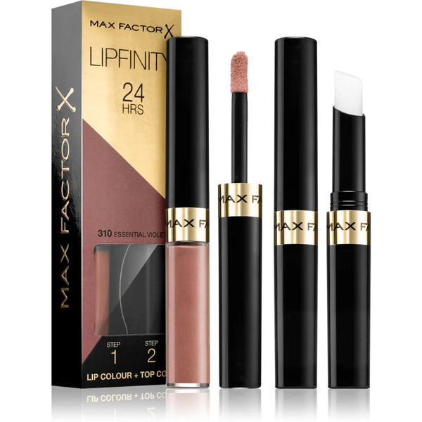  Max Factor Lipfinity Lip Colour Rossetto Lunga Tenuta Con Balsamo Colore 310 Essential Violent 4,2 G 