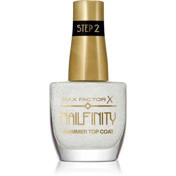  Max Factor Nailfinity Shimmer Top Coat Gel Smalto Coprente Per Una Brillantezza Luminosa Colore 102 Starry Veil 12 Ml 