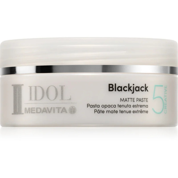  Medavita Idol Blackjack Matte Paste Pasta Modellante Per Un Fissaggio Extra Forte Per Capelli 100 Ml 