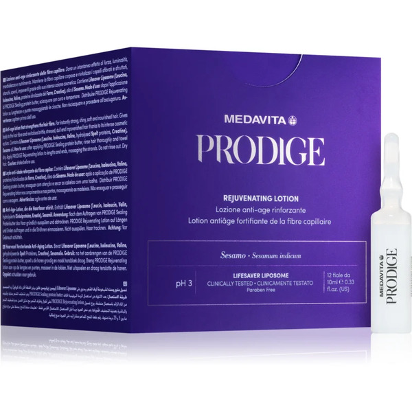  Medavita Prodige Rejuvenating Lotion Trattamento Senza Risciacquo Del Cuoio Capelluto Effetto Ringiovanente 12x10 Ml 