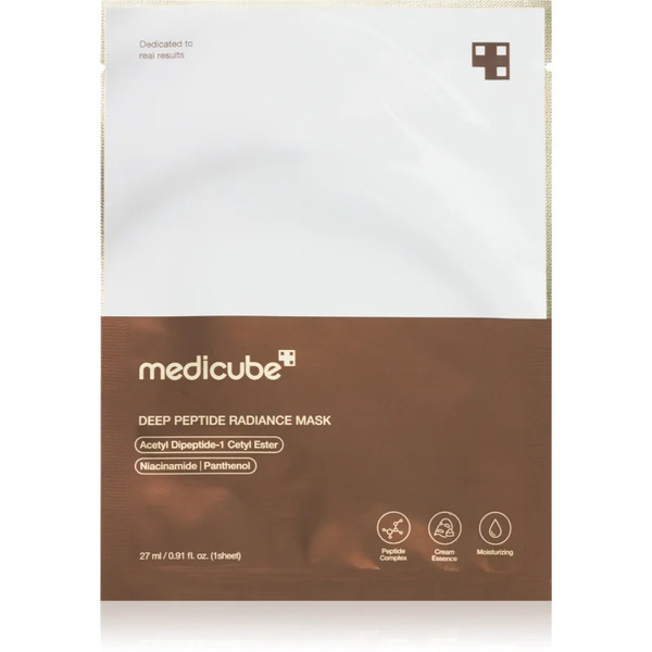  Medicube Deep Peptide Radiance Mask Mascheraviso Idratante In Tessuto Che Aumenta L’elasticità Della Pelle 27 Ml 