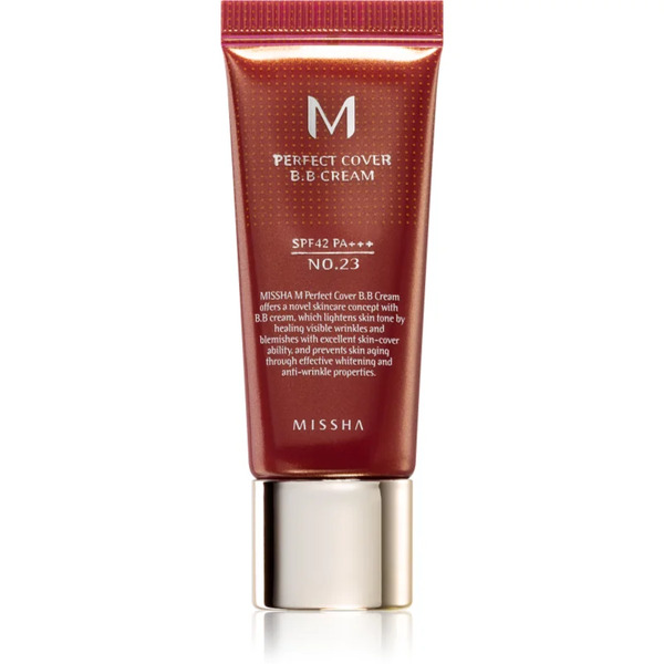  Missha M Perfect Cover Bb Cream Ad Alta Protezione Uv Confezione Piccola Colore No. 23 Natural Beige Spf 42/pa+++ 20 Ml 