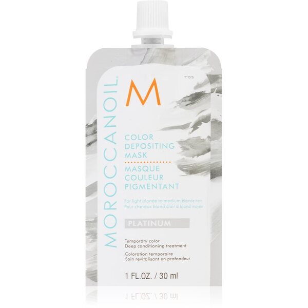 Moroccanoil Color Depositing Maschera Nutriente Delicata Senza Pigmenti Colorati Permanenti Platinum 30 Ml 