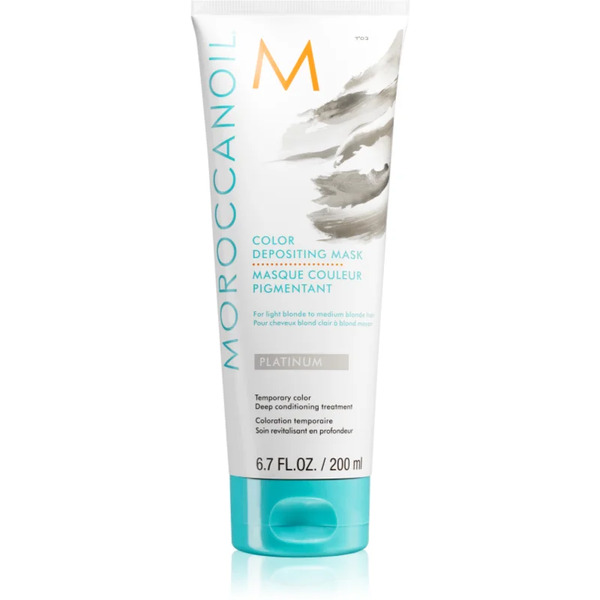  Moroccanoil Color Depositing Maschera Nutriente Delicata Senza Pigmenti Colorati Permanenti Platinum 200 Ml 