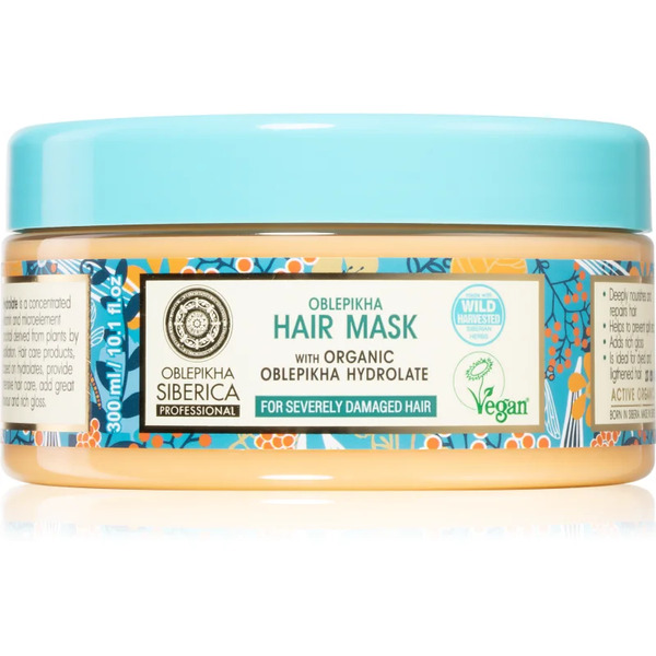  Natura Siberica Oblepikha (sea-buckthorn) Maschera Di Rigenerazione Profonda Per Capelli Molto Danneggiati 300 Ml 