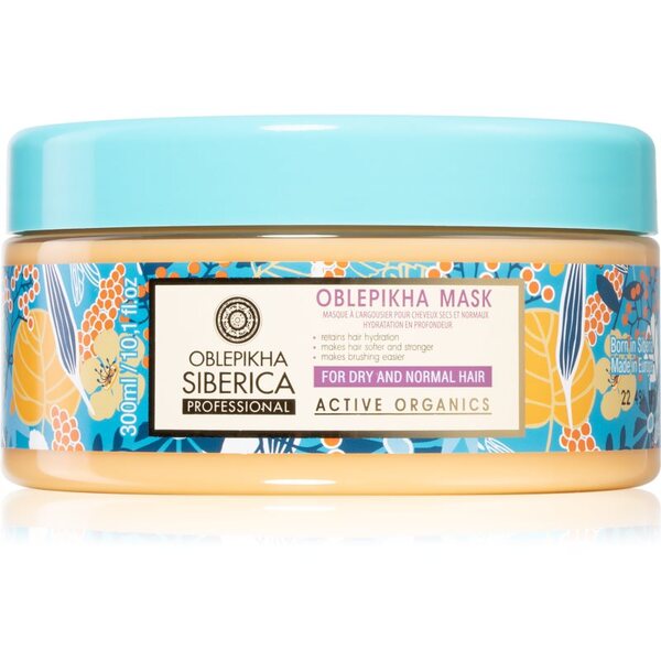  Natura Siberica Oblepikha (sea-buckthorn) Maschera Idratante E Nutriente Per Capelli Normali E Secchi 300 Ml 