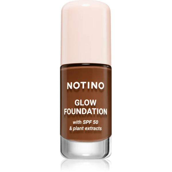  Notino Foundation Glow Foundation With Spf 50 & Plant Extracts Fondotinta Illuminante Spf 50 03 Deep Warm 30 Ml 