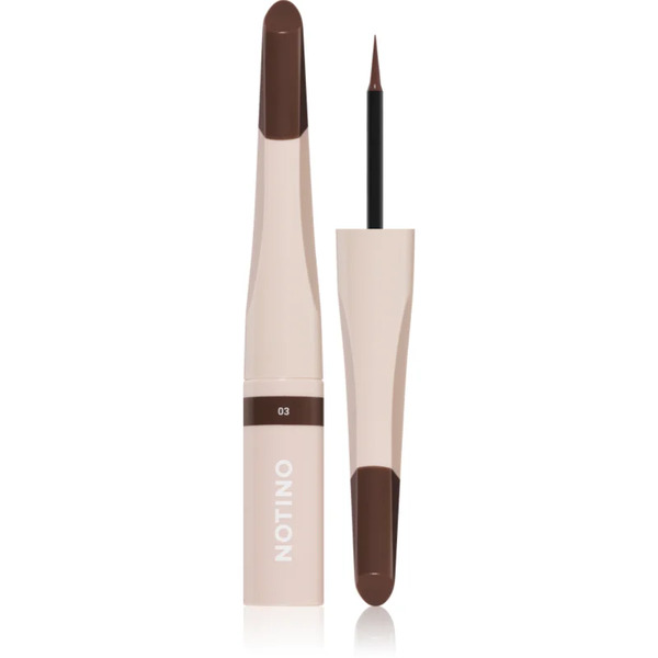  Notino Serum-infused Lifeproof Eyebrow Liner Eyeliner Liquido Per Sopracciglia Con Siero 03 Brown 2.8 Ml 