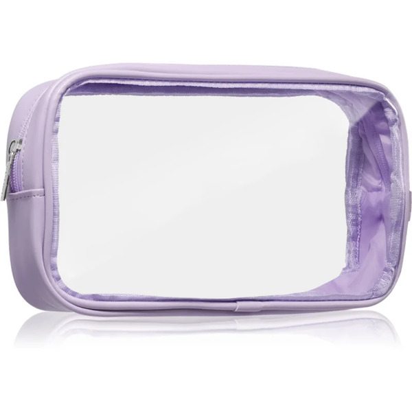  Notino Travel Collection Medium Clear Organizer Trousse Per Cosmetici Trasparente M Purple 24x12,5x5 Cm 1 Pz 