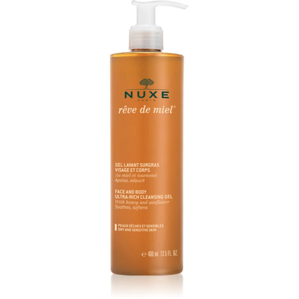  Nuxe Rêve De Miel Face And Body Ultra-rich Cleansing Gel Gel Detergente Per Pelli Secche E Sensibili 400 Ml 