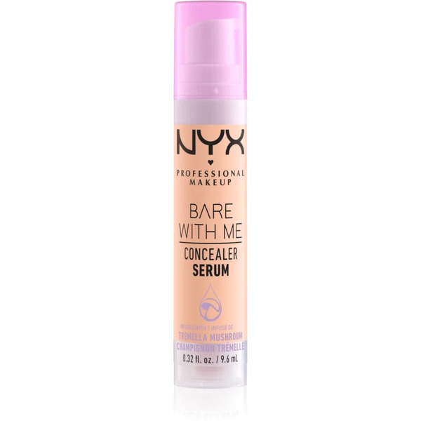  Nyx Professional Makeup Bare With Me Concealer Serum Correttore Idratante 2 In 1 Colore 2.5 Medium Vanilla 9,6 Ml 