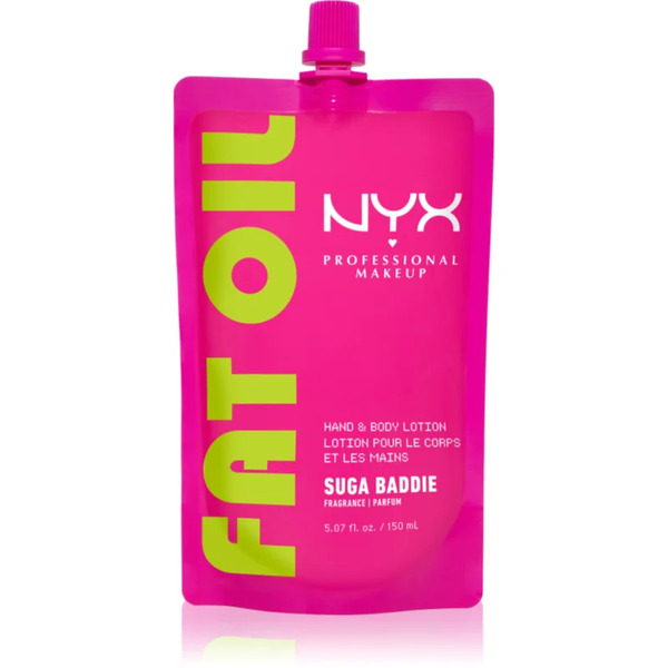  Nyx Professional Makeup Fat Oil Body Latte Idratante Per Mani E Corpo Con Profumazione Suga Baddie 150 Ml 