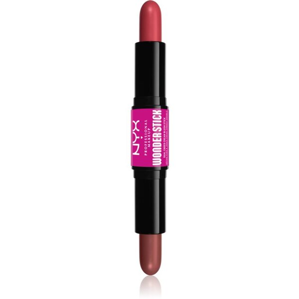  Nyx Professional Makeup Wonder Stick Cream Blush Matitone Doppio Per Contouring Colore 03 Coral N Deep Peach 2x4 G 