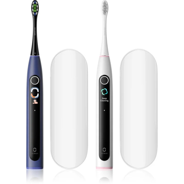  Oclean X Lite Set Duo Pack Spazzolino Sonico Confezione Duo Con Un Cofanetto Da Viaggio Dark Blue+grey 
