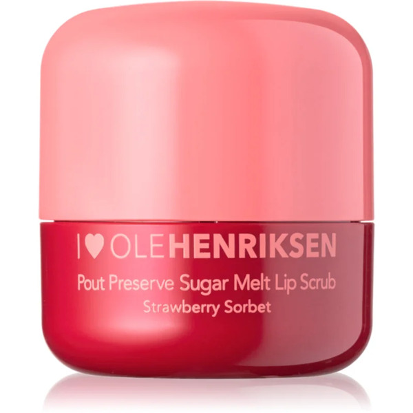  Olehenriksen Pout Preserve Sugar Melt Exfoliating Lip Scrub Scub Allo Zucchero Per Le Labbra Colore Strawberry Sorbet 8 G 