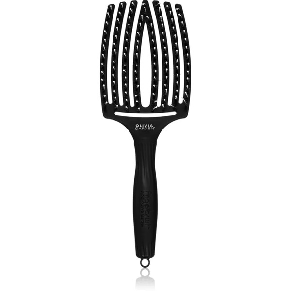  Olivia Garden Fingerbrush Combo Spazzola Piatta Grande Con Setole Di Nylon E Di Cinghiale Large 1 Pz 