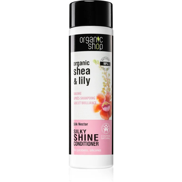  Organic Shop Organic Shea & Lily Balsamo Illuminante Per Capelli Lucenti E Pettinabili Per Capelli Tinti 280 Ml 