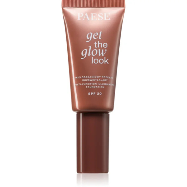  Paese Get The Glow Look Illuminating Foundation Fondotinta Illuminante Leggero Spf 20 Colore 4w Medium Beige 30 Ml 