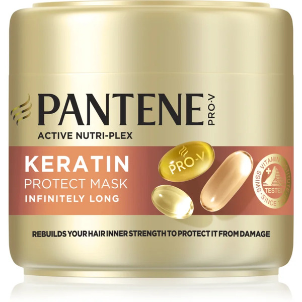 Pantene Pro-v Active Nutri Plex Infinitely Long Maschera Alla Keratina Per Capelli Rovinati E Secchi 300 Ml 