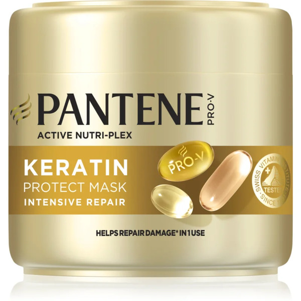  Pantene Pro-v Active Nutri Plex Intensive Repair Maschera Rigenerante Per Capelli Per Capelli Rovinati E Secchi 300 Ml 