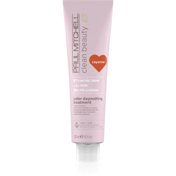  Paul Mitchell Clean Beauty Color Depositing Treatment Maschera Nutriente Per Capelli Tinti Colore Cayenne 150 Ml 