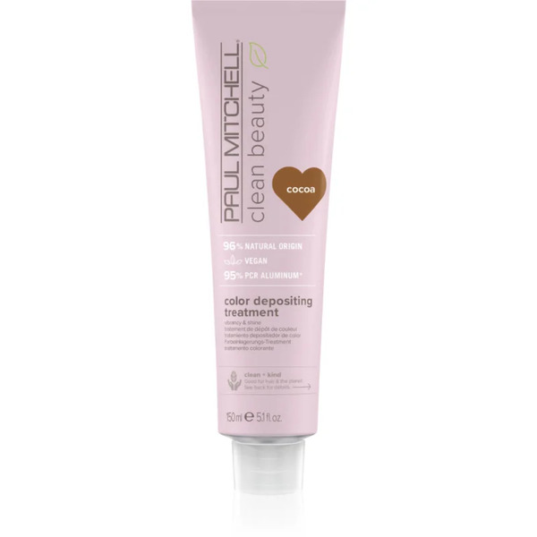  Paul Mitchell Clean Beauty Color Depositing Treatment Maschera Nutriente Per Capelli Tinti Colore Cocoa 150 Ml 