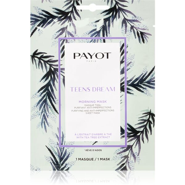  Payot Morning Mask Teens Dream Maschera In Tessuto Detergente E Rinfrescante Per Pelli Miste E Grasse 19 Ml 