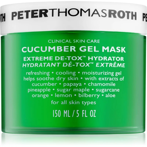  Peter Thomas Roth Cucumber De-tox Gel Mask Maschera In Gel Idratante Per Viso E Contorno Occhi 150 Ml 