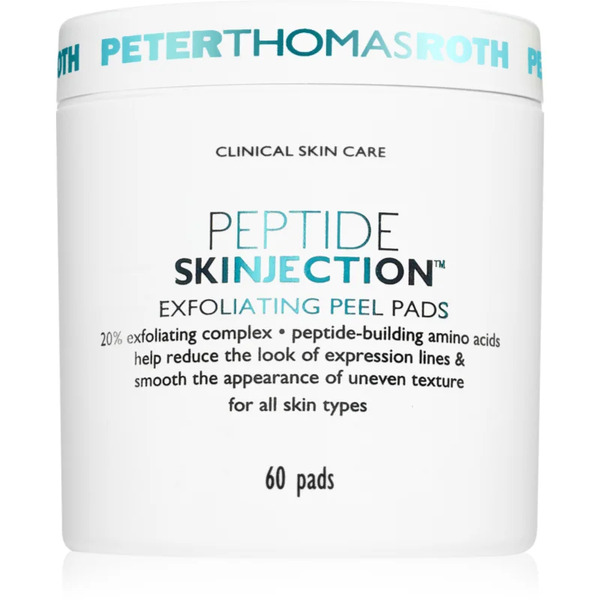 Peter Thomas Roth Peptide Skinjection™ Exfoliating Peel Pads Dischetti Esfolianti Effetto Lisciante 60 Pz 
