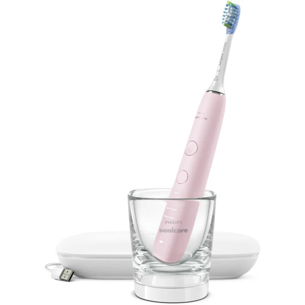  Philips Sonicare 9000 Diamondclean Hx9911/29 Spazzolino Sonico Elettrico Con Bicchiere Di Ricarica Pink 1 Pz 