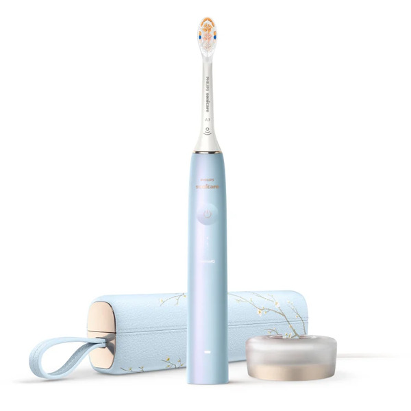  Philips Sonicare 9900 Diamondclean Prestige Limited Edition Hx9997/32 Spazzolino Sonico Elettrico Con L’applicazione Baby Blue 1 Pz 