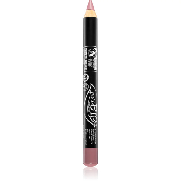  Purobio Cosmetics Pencil Lipstick Matita Multifunzione Per Occhi, Labbra E Viso Colore 24 Pink Rossetto 2,3 G 