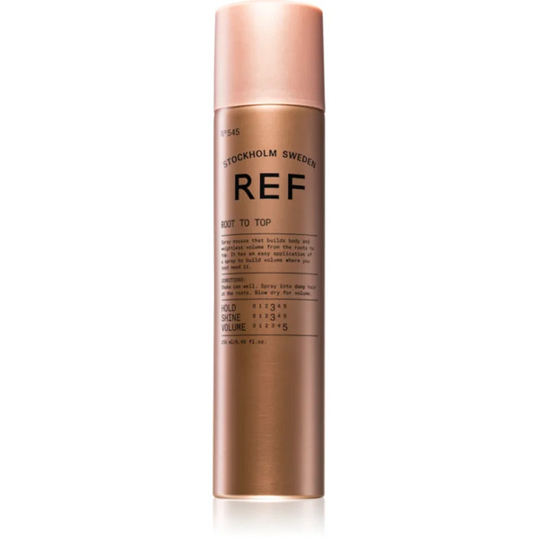  Ref Styling Root To Top Schiuma Volumizzante A Partire Dalle Radici Dei Capelli Per Un Fissaggio E Una Brillantezza Naturali Dei Capelli 250 Ml 