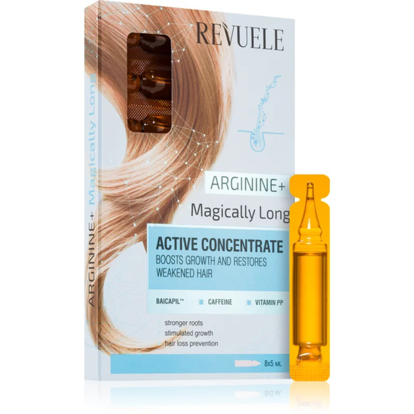  Revuele Active Hair Concentrate Arginine+ Magically Long Fiala Per Stimolare La Crescita E Rinforzare I Capelli Dalle Radici 8x5 Ml 