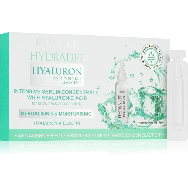  Revuele Hydralift Hyaluron Ampoules Intensive Serum Concentrate Siero Idratante Intenso Per Viso, Collo E Décolleté 7x2 Ml 
