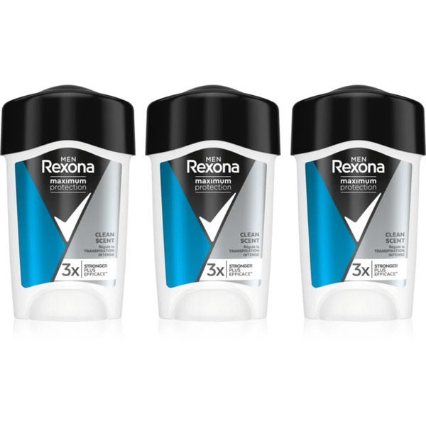  Rexona Men Maximum Protection Clean Scent Antitraspirante In Crema Contro La Sudorazione Eccessiva Per Uomo 