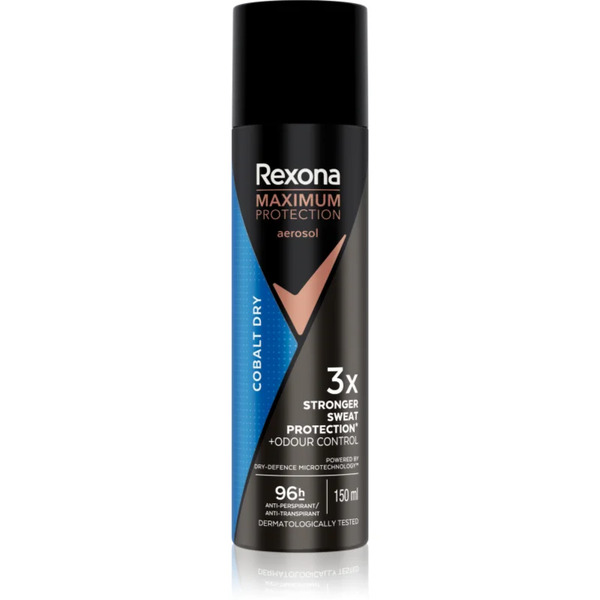  Rexona Men Maximum Protection Cobalt Dry Antitraspirante Spray Contro La Sudorazione Eccessiva 150 Ml 
