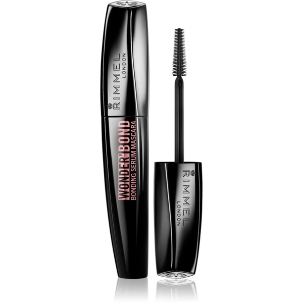  Rimmel Wonder'bond Mascara Volumizzante E Allungante Per Stimolare La Crescita Delle Ciglia Colore Black 11 Ml 