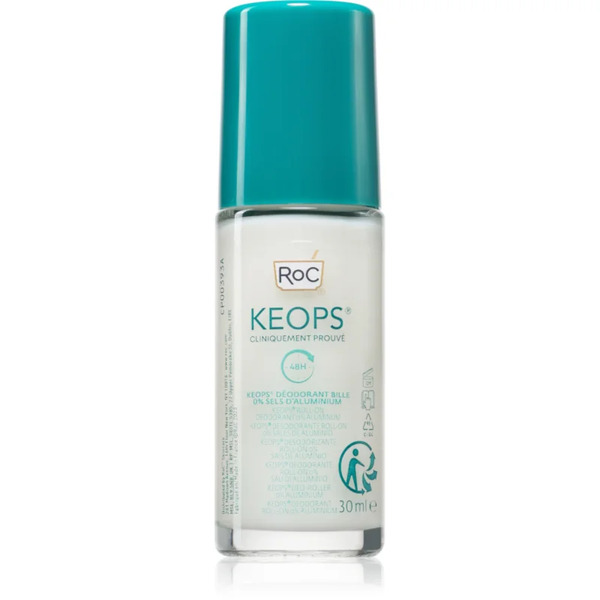  Roc Keops Roll-on Deodorant 0% Aluminium Deodorante Roll-on Per Pelli Sensibili Senza Profumazione 30 Ml 