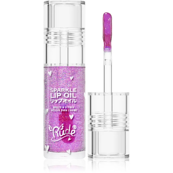 Rude Cosmetics Manga Collection Sparkle Lip Oil Olio Tonificante Per Le Labbra Effetto Idratante Colore Grape 4 G 