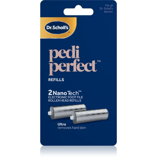  Scholl Dr. Scholl's Pediperfect Testina Di Ricambio Per La Limetta Elettrica Per I Piedi Per La Pelle Callosa 2 Pz 