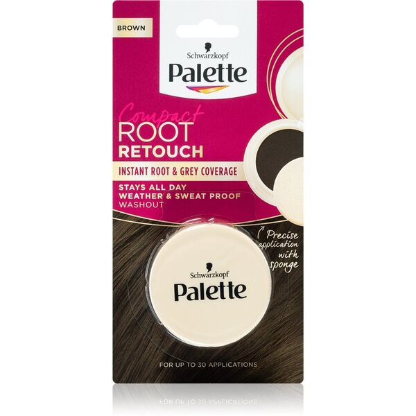  Schwarzkopf Palette Compact Root Retouch Correttore Per Ricrescita E Capelli Grigi Effetto Cipria Colore Brown 3 G 