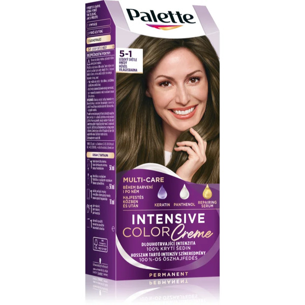  Schwarzkopf Palette Intensive Color Creme Tinta Permanente Per Capelli Colore 5-1 Cool Light Brown 1 Pz 